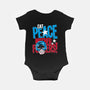 Eat Peace-Baby-Basic-Onesie-teesgeex