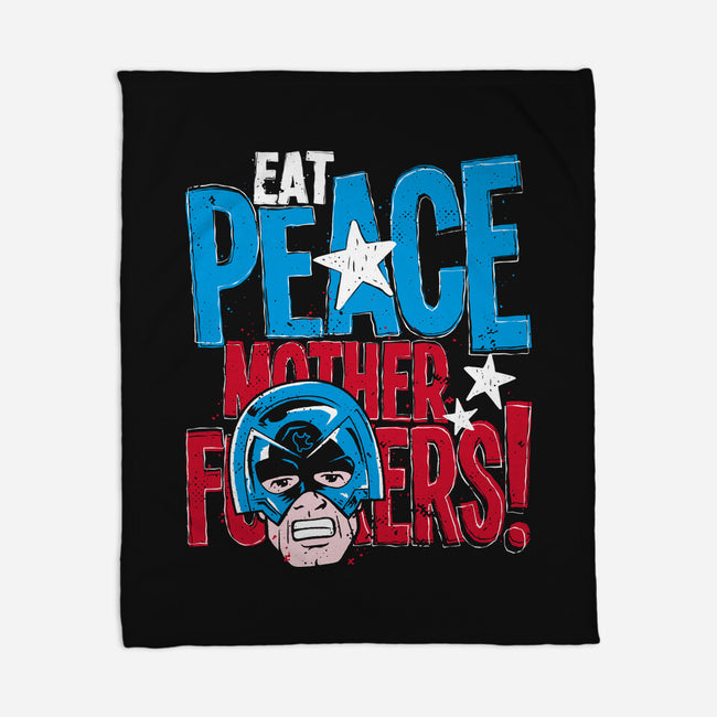 Eat Peace-None-Fleece-Blanket-teesgeex