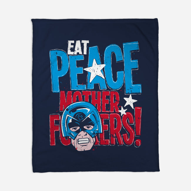 Eat Peace-None-Fleece-Blanket-teesgeex