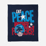 Eat Peace-None-Fleece-Blanket-teesgeex