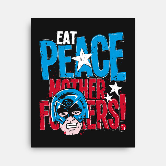 Eat Peace-None-Stretched-Canvas-teesgeex