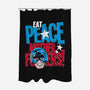 Eat Peace-None-Polyester-Shower Curtain-teesgeex