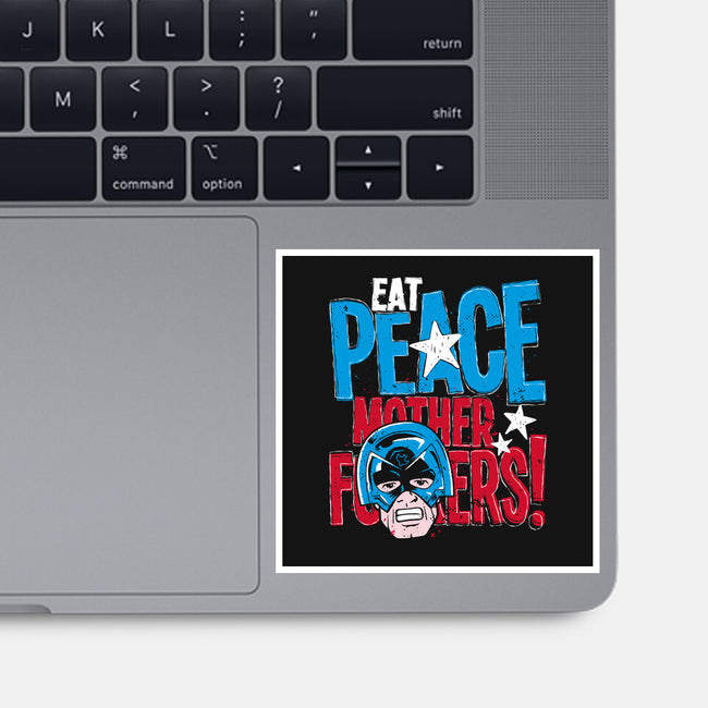 Eat Peace-None-Glossy-Sticker-teesgeex