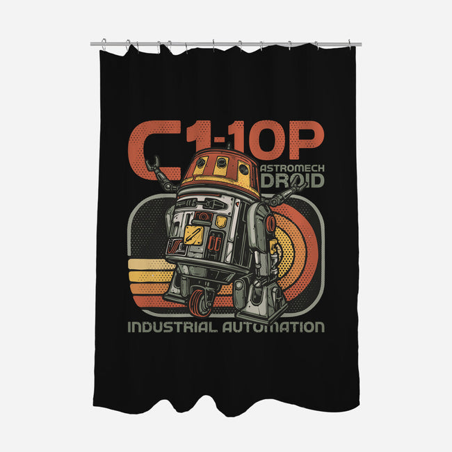 Industrial Automation-None-Polyester-Shower Curtain-glitchygorilla