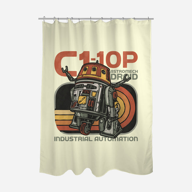 Industrial Automation-None-Polyester-Shower Curtain-glitchygorilla
