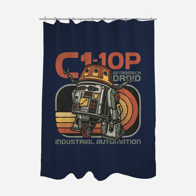 Industrial Automation-None-Polyester-Shower Curtain-glitchygorilla