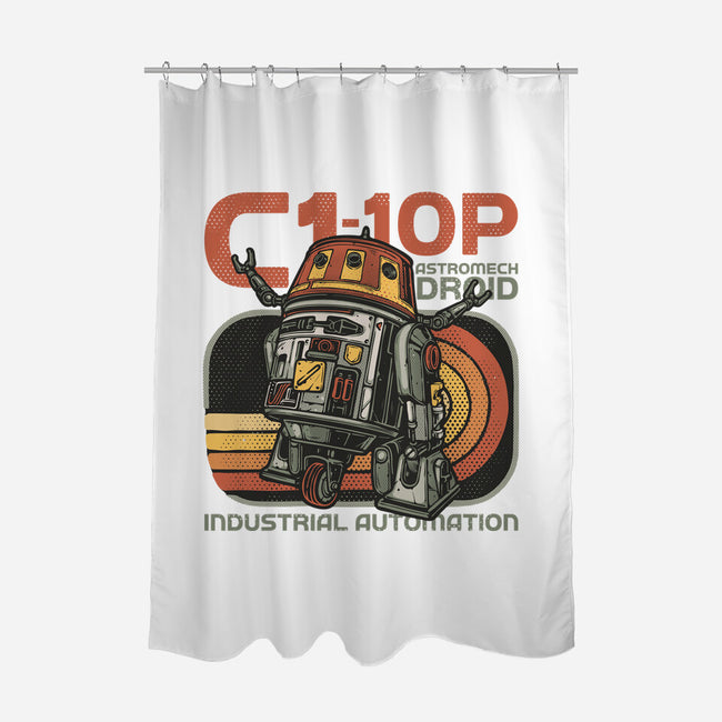 Industrial Automation-None-Polyester-Shower Curtain-glitchygorilla