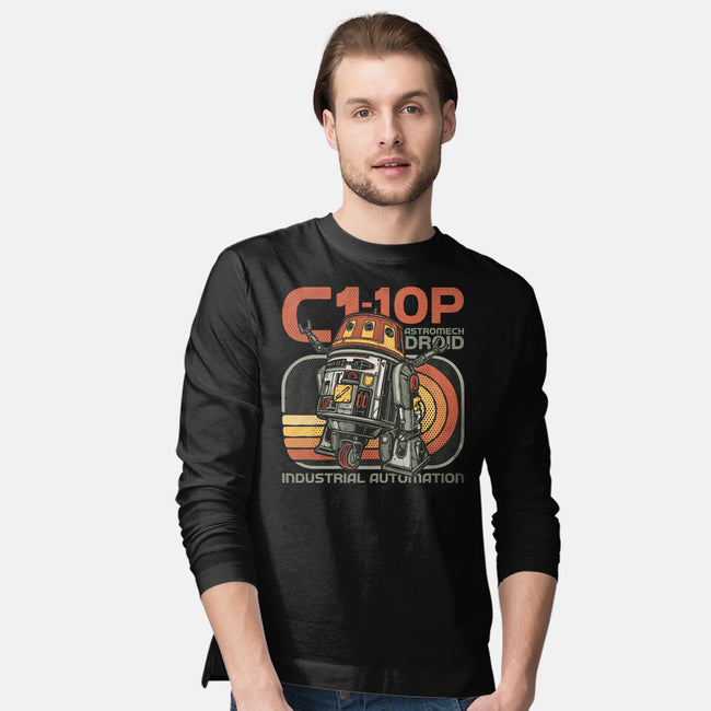 Industrial Automation-Mens-Long Sleeved-Tee-glitchygorilla