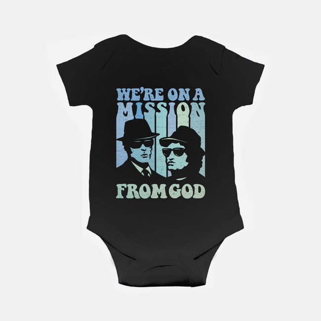 On A Mission From God-Baby-Basic-Onesie-kg07