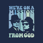 On A Mission From God-Womens-V-Neck-Tee-kg07