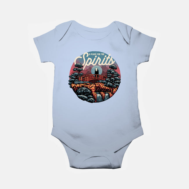 A Place For The Spirits-Baby-Basic-Onesie-glitchygorilla