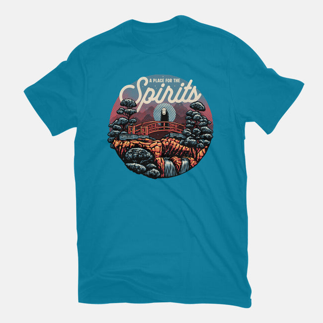 A Place For The Spirits-Womens-Fitted-Tee-glitchygorilla