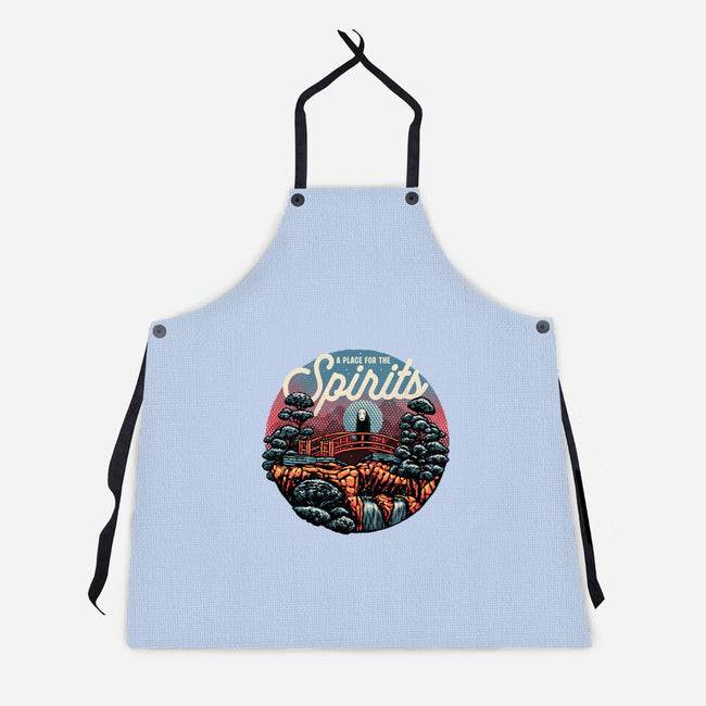A Place For The Spirits-Unisex-Kitchen-Apron-glitchygorilla