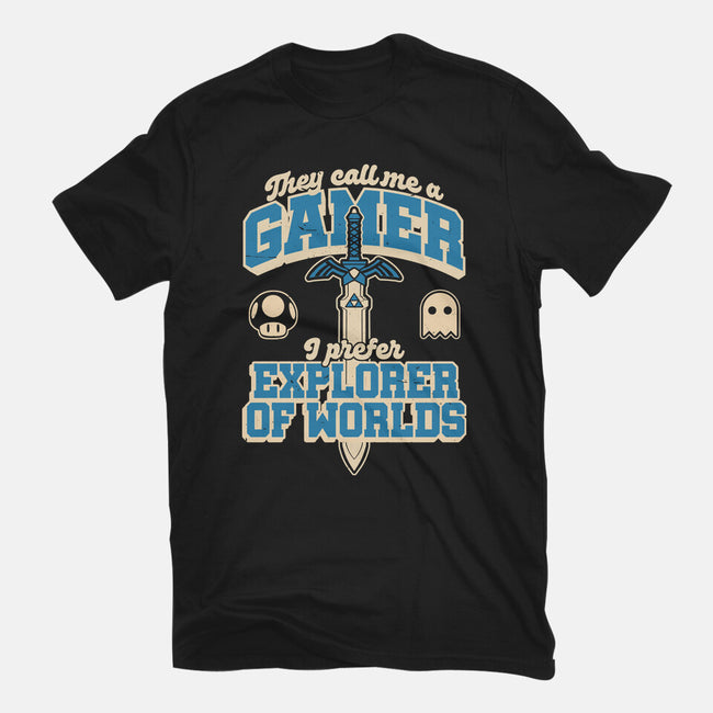 Gamer Sword Explorer-Mens-Basic-Tee-Studio Mootant
