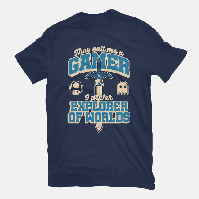 Gamer Sword Explorer-Unisex-Basic-Tee-Studio Mootant