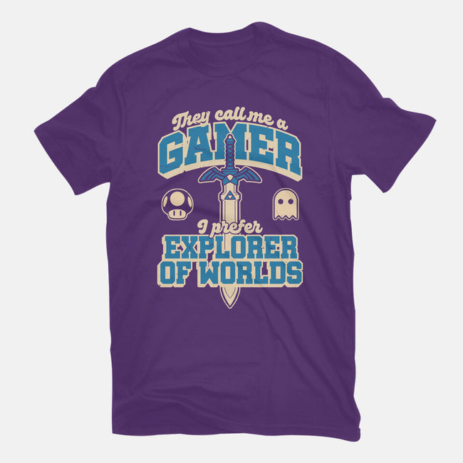 Gamer Sword Explorer-Mens-Basic-Tee-Studio Mootant