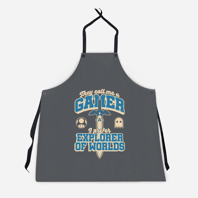 Gamer Sword Explorer-Unisex-Kitchen-Apron-Studio Mootant