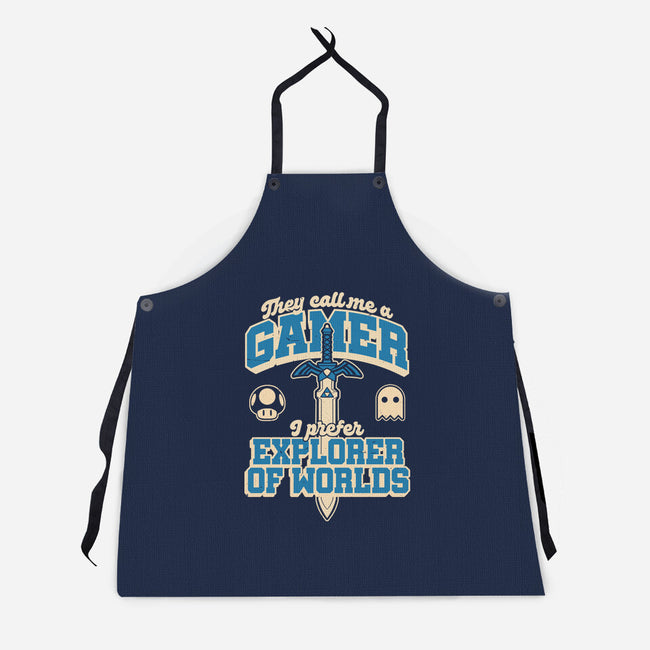 Gamer Sword Explorer-Unisex-Kitchen-Apron-Studio Mootant
