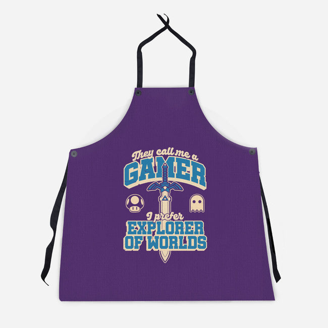 Gamer Sword Explorer-Unisex-Kitchen-Apron-Studio Mootant