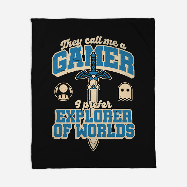 Gamer Sword Explorer-None-Fleece-Blanket-Studio Mootant