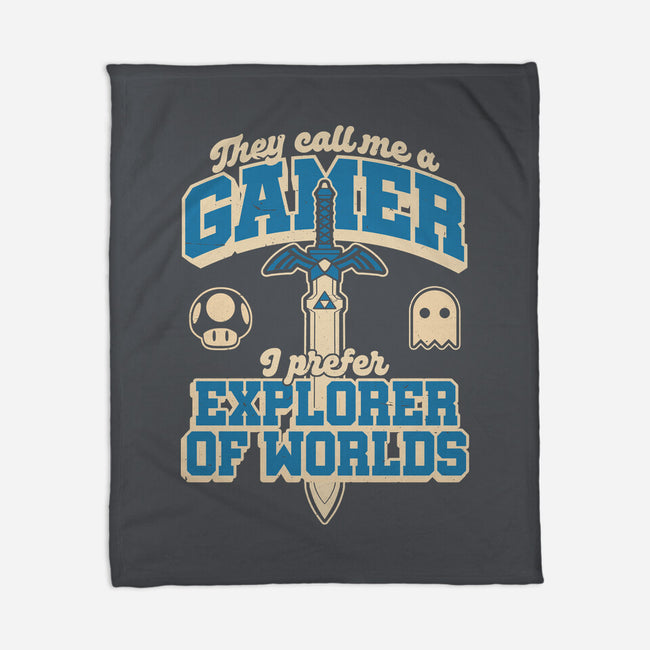 Gamer Sword Explorer-None-Fleece-Blanket-Studio Mootant