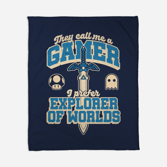 Gamer Sword Explorer-None-Fleece-Blanket-Studio Mootant