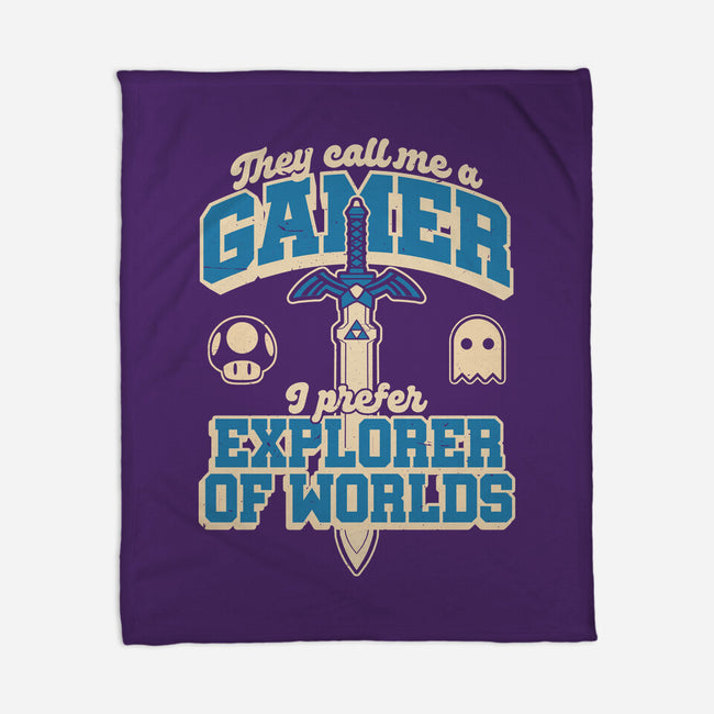 Gamer Sword Explorer-None-Fleece-Blanket-Studio Mootant