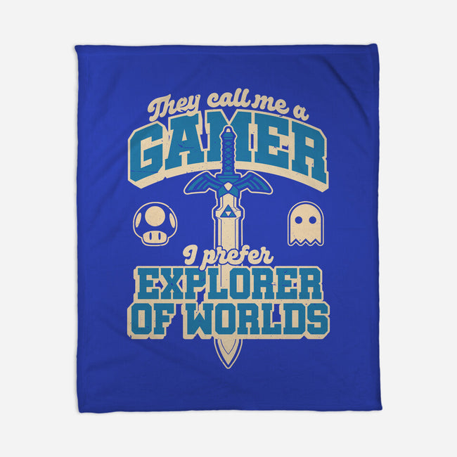 Gamer Sword Explorer-None-Fleece-Blanket-Studio Mootant