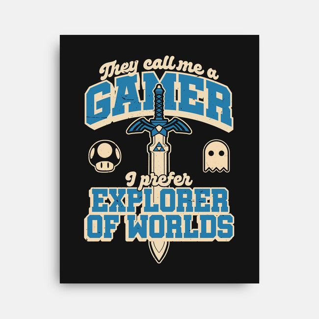 Gamer Sword Explorer-None-Stretched-Canvas-Studio Mootant
