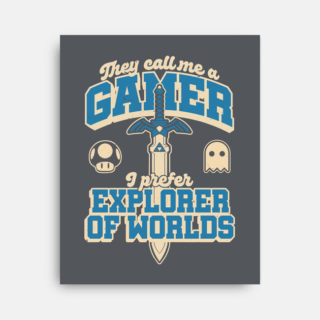 Gamer Sword Explorer-None-Stretched-Canvas-Studio Mootant