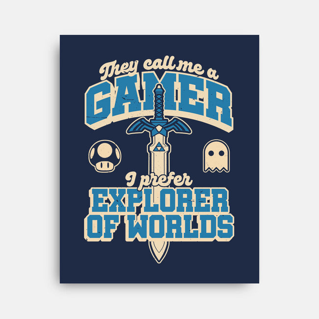 Gamer Sword Explorer-None-Stretched-Canvas-Studio Mootant