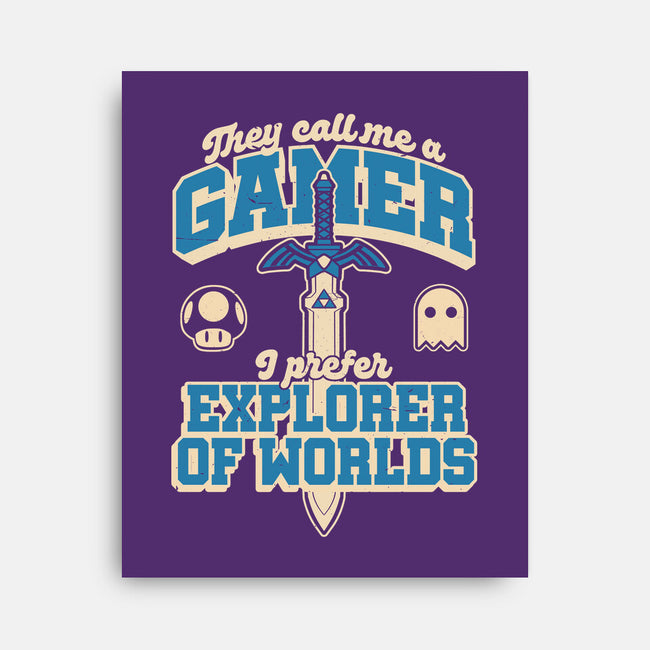 Gamer Sword Explorer-None-Stretched-Canvas-Studio Mootant