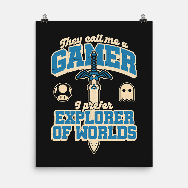 Gamer Sword Explorer-None-Matte-Poster-Studio Mootant
