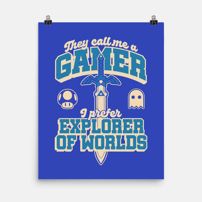 Gamer Sword Explorer-None-Matte-Poster-Studio Mootant