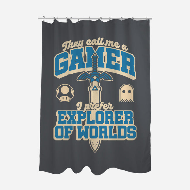 Gamer Sword Explorer-None-Polyester-Shower Curtain-Studio Mootant