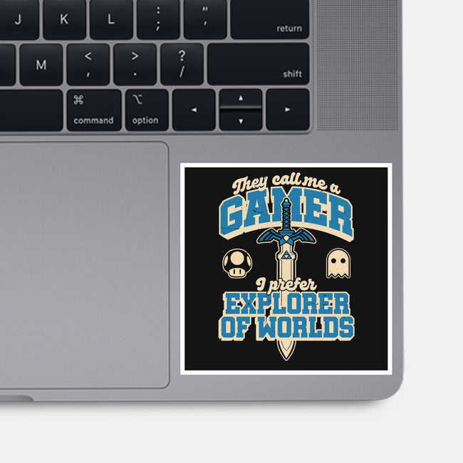 Gamer Sword Explorer-None-Glossy-Sticker-Studio Mootant