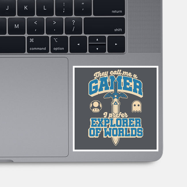 Gamer Sword Explorer-None-Glossy-Sticker-Studio Mootant