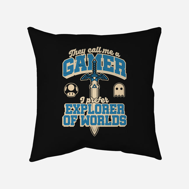 Gamer Sword Explorer-None-Removable Cover w Insert-Throw Pillow-Studio Mootant