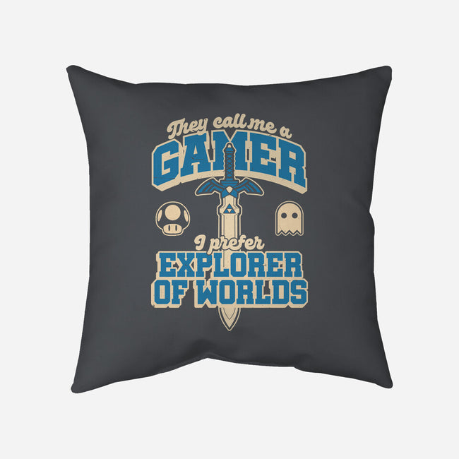 Gamer Sword Explorer-None-Removable Cover w Insert-Throw Pillow-Studio Mootant