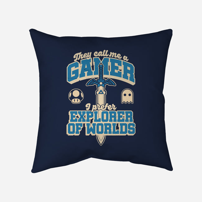 Gamer Sword Explorer-None-Removable Cover w Insert-Throw Pillow-Studio Mootant