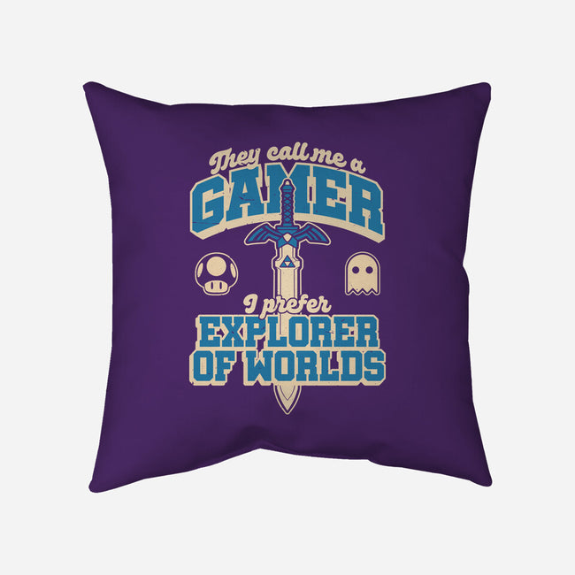 Gamer Sword Explorer-None-Removable Cover w Insert-Throw Pillow-Studio Mootant