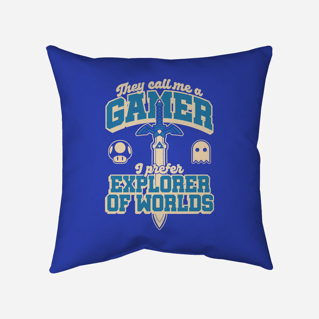 Gamer Sword Explorer-None-Removable Cover w Insert-Throw Pillow-Studio Mootant