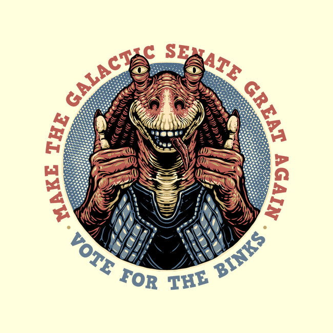 Vote For The Binks-None-Glossy-Sticker-glitchygorilla