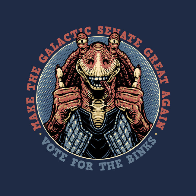 Vote For The Binks-None-Fleece-Blanket-glitchygorilla