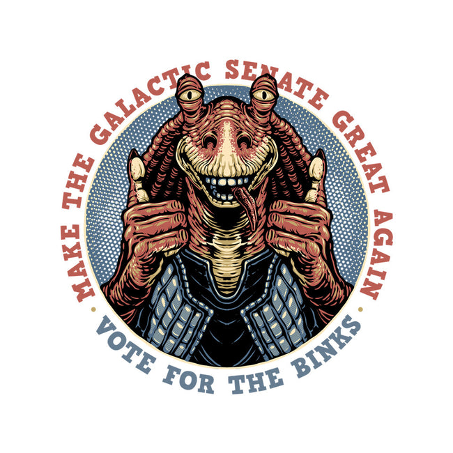 Vote For The Binks-Womens-V-Neck-Tee-glitchygorilla