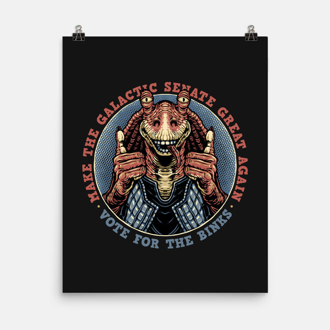 Vote For The Binks-None-Matte-Poster-glitchygorilla