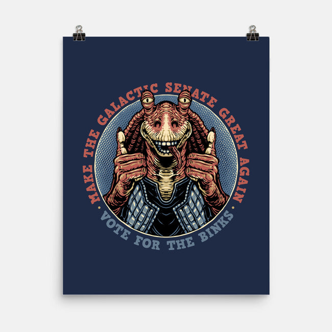 Vote For The Binks-None-Matte-Poster-glitchygorilla