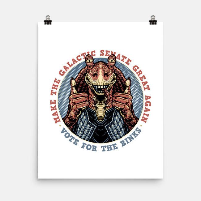 Vote For The Binks-None-Matte-Poster-glitchygorilla