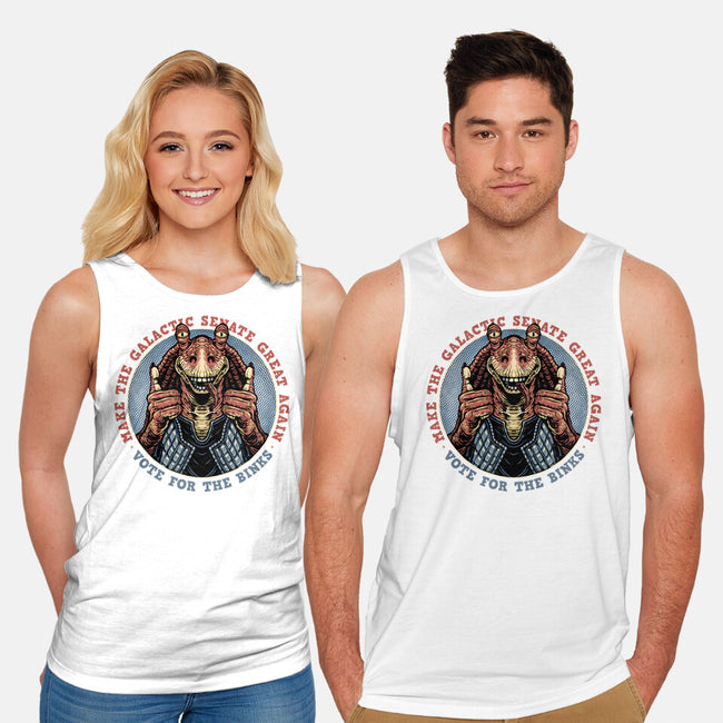 Vote For The Binks-Unisex-Basic-Tank-glitchygorilla