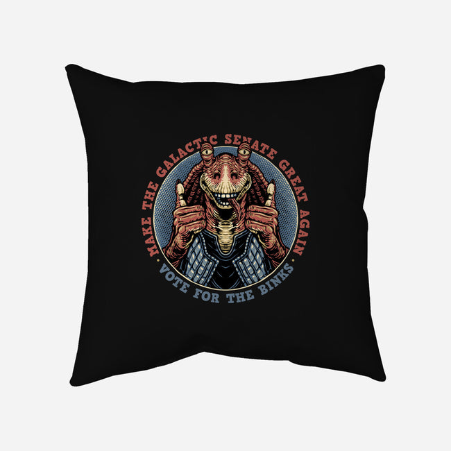 Vote For The Binks-None-Removable Cover w Insert-Throw Pillow-glitchygorilla